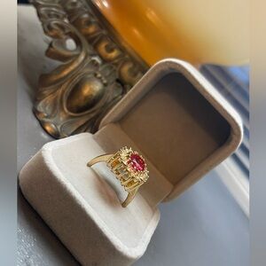 Ruby red ring